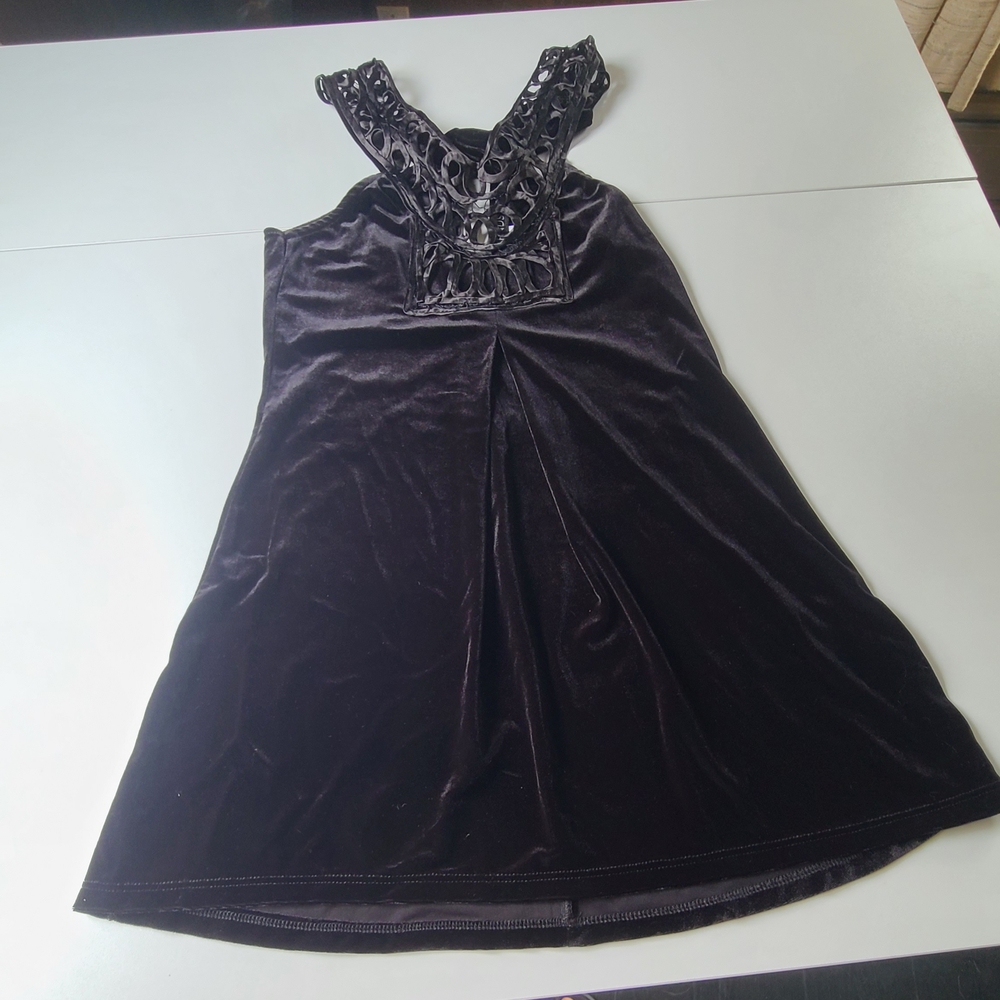VENUS Black A-Line Mini Dress Halter Sleeveless